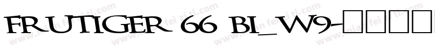 Frutiger 66 BI_W9字体转换